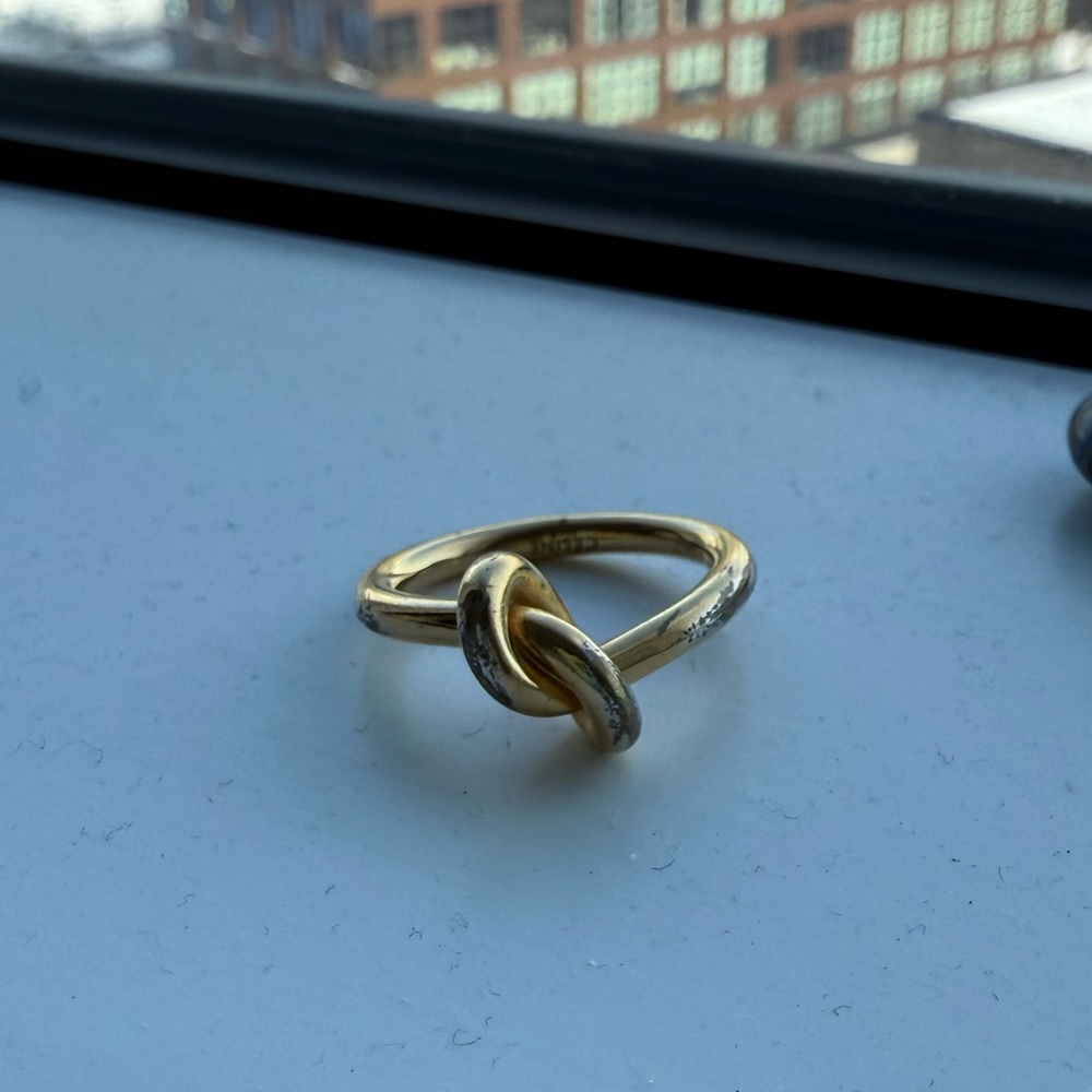 Celine Gold and Silver Twist Ring - Picture 3 of 8
